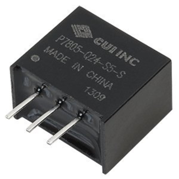 Cui Inc DC to DC Converter, 24V DC to 9V DC, 4.5VA, 0 Hz P7805-Q24-S9-S